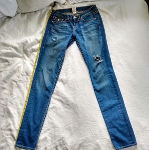 True Religion skinny leg low rise Julie jeans